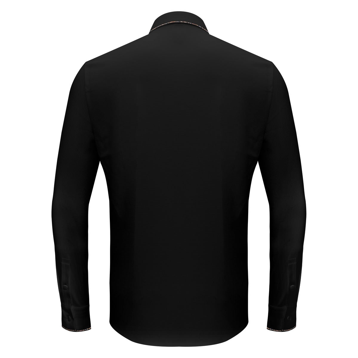  Barocco Modern Class Button Up Shirt BLACK - BLACK - Bonton