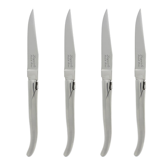 Set of 4 Laguiole Connoisseur Stainless Steel Steak Knives