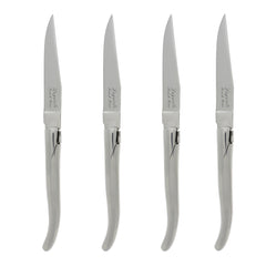 Set of 4 Laguiole Connoisseur Stainless Steel Steak Knives