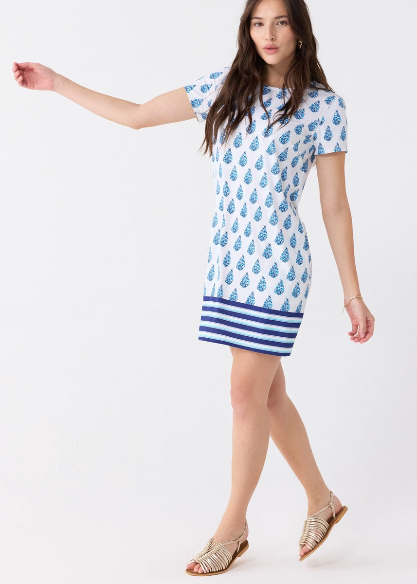  Cabana Life Delray Short Sleeve Shift Dress - XS - Bonton