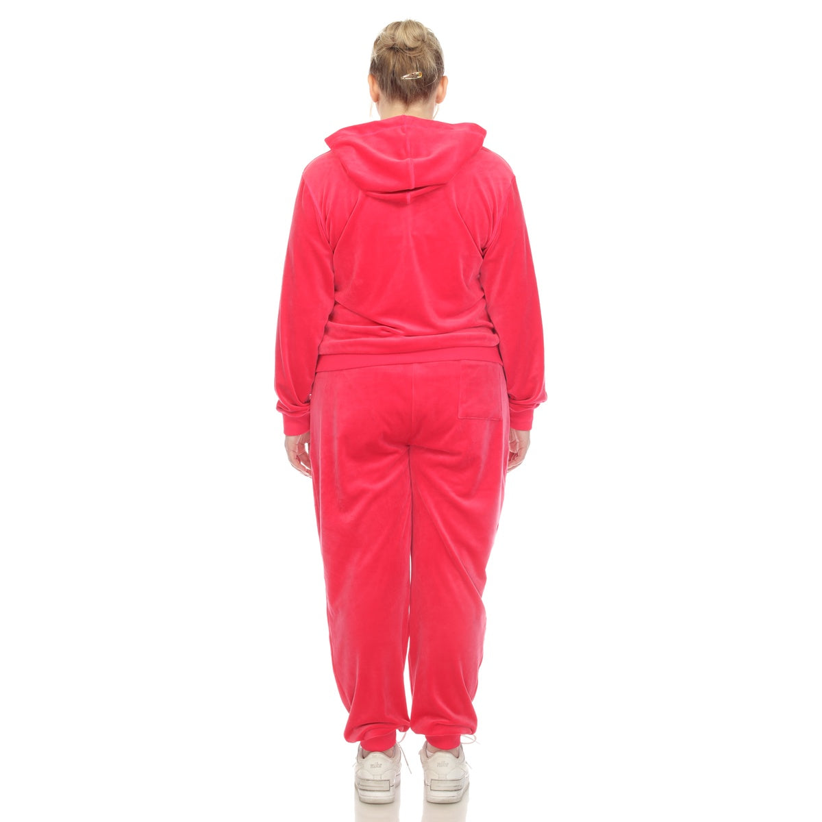  White Mark Plus Size 2 Piece Velour Tracksuit Set - 3X - Bonton