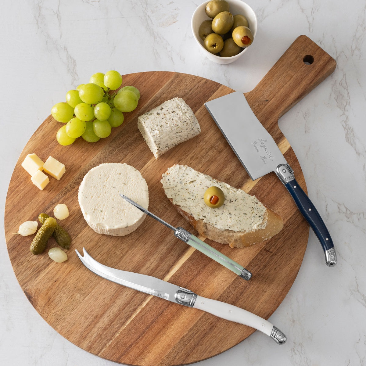  French Home French Home Laguiole Set of 3 Cheese Knives - Sea Salt - Default Title - Bonton