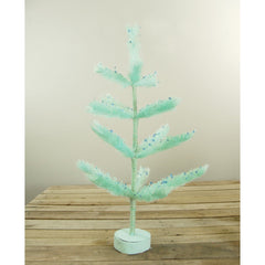 Sequin and Pastel Pine Artificial Easter Tree - 2' - Green - Unlit