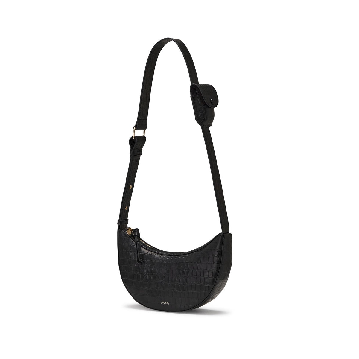  Oryany Rookie Croco  - Classic Medium Crossbody - Leaf Olive - Bonton