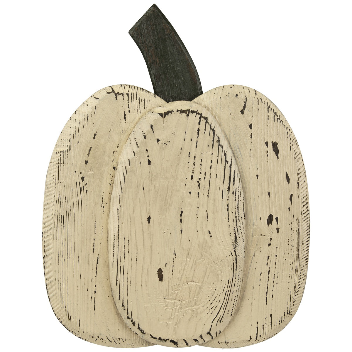  Northlight Wooden Fall Harvest Pumpkin Decoration - 14.25