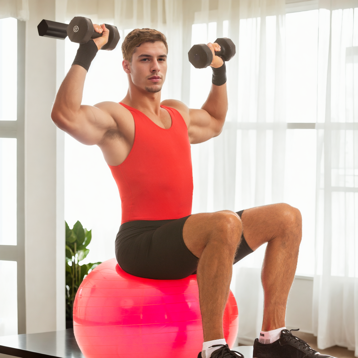  InstantFigure Insta Slim USA Activewear Compression Muscle Tank MA0001 - Gunmetal - Bonton