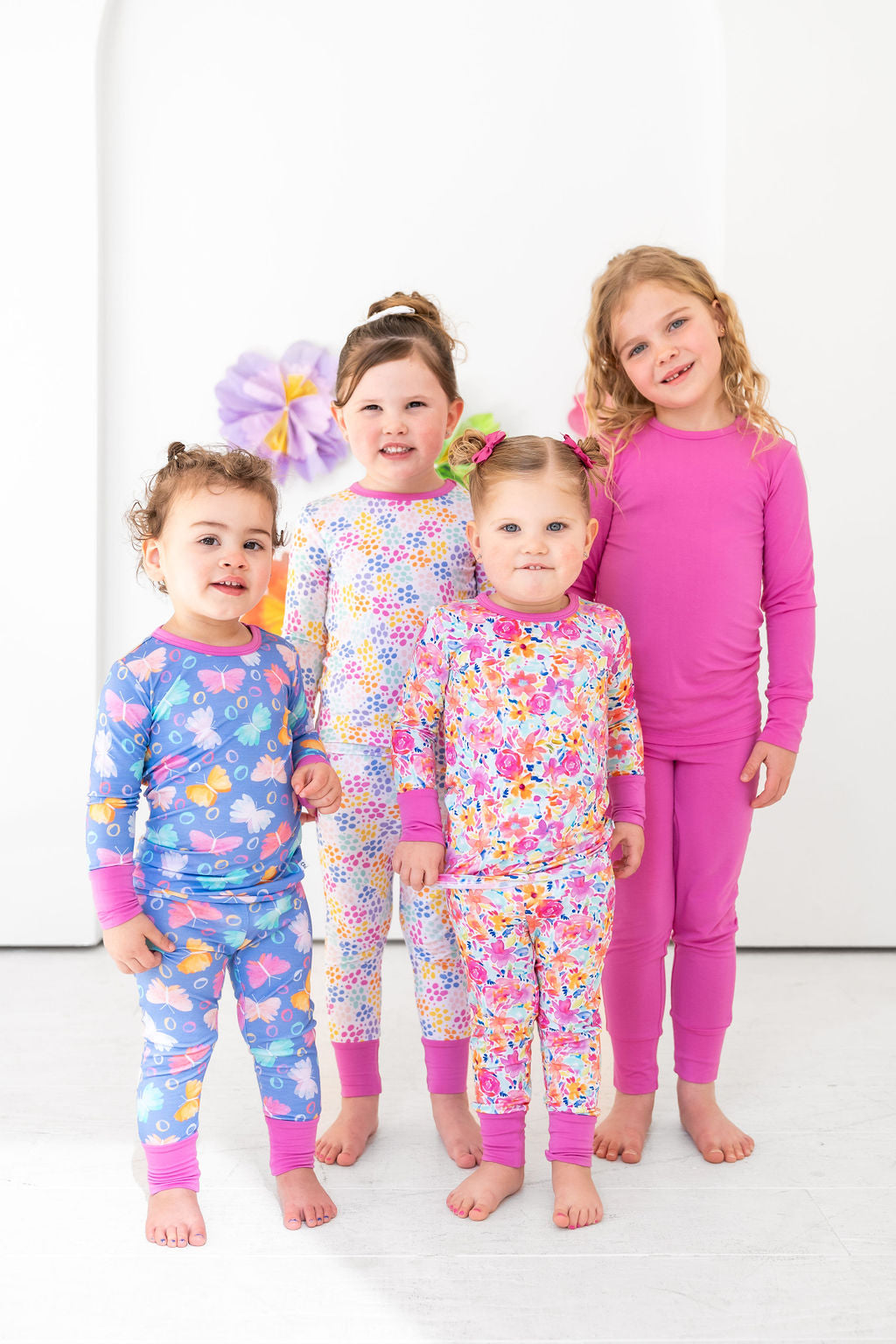  Laree + Co. Korrie Floral Bamboo 2-Piece Long Sleeve Set - 2T - Bonton