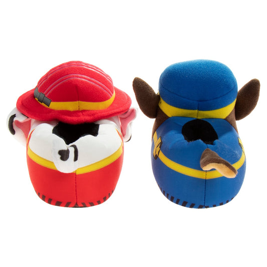 Nickelodeon Paw Patrol Marshall and Chase 3D Toddler Boys' Dual Sizes Slippers