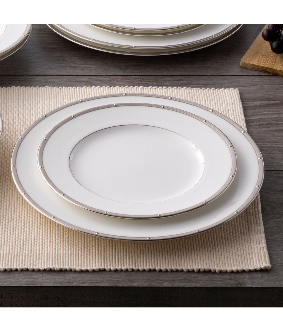  Noritake Rochelle 5 Piece Place Setting - Platinum - Bonton