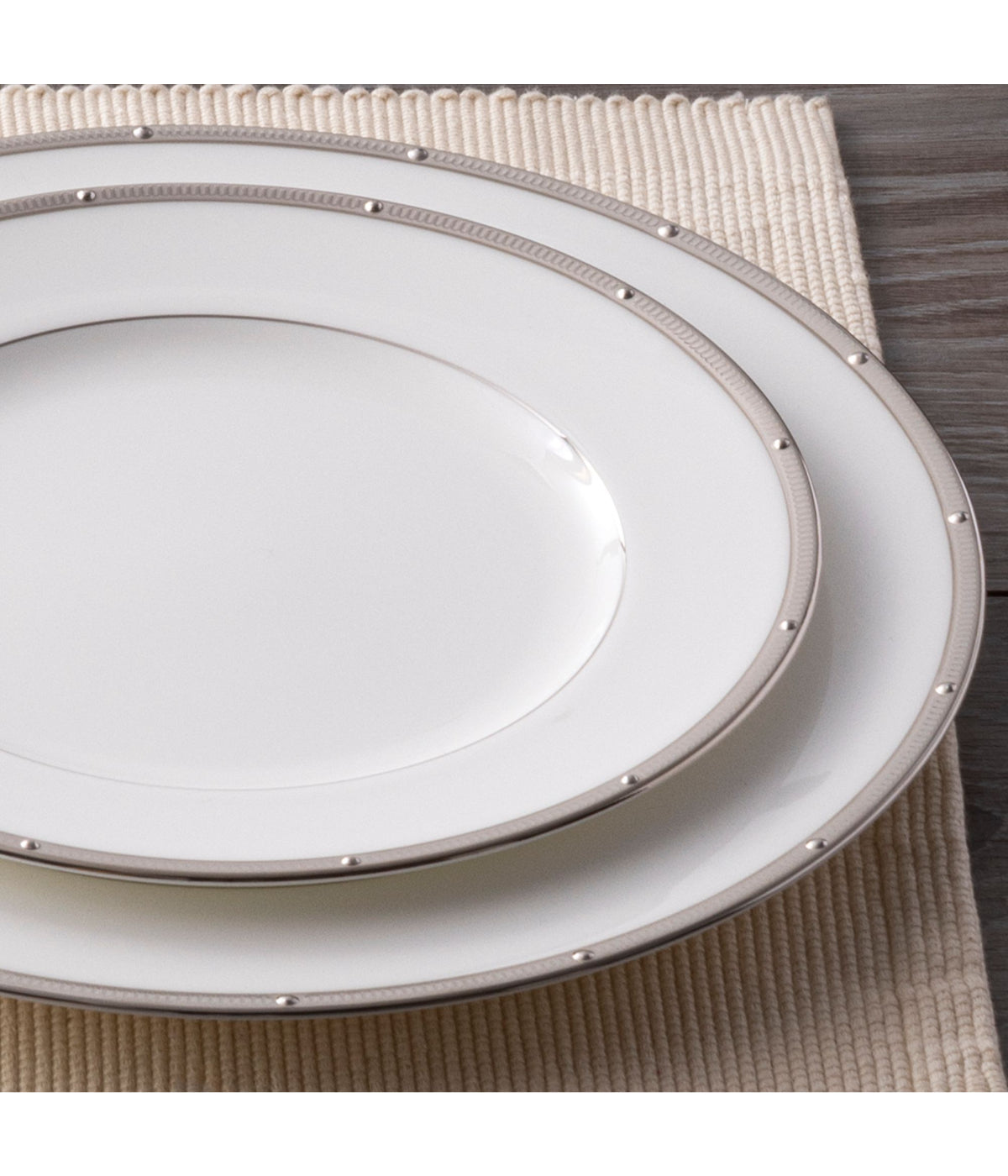  Noritake Rochelle 5 Piece Place Setting - Platinum - Bonton