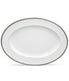  Noritake Rochelle Oval Platter - Platinum - Bonton