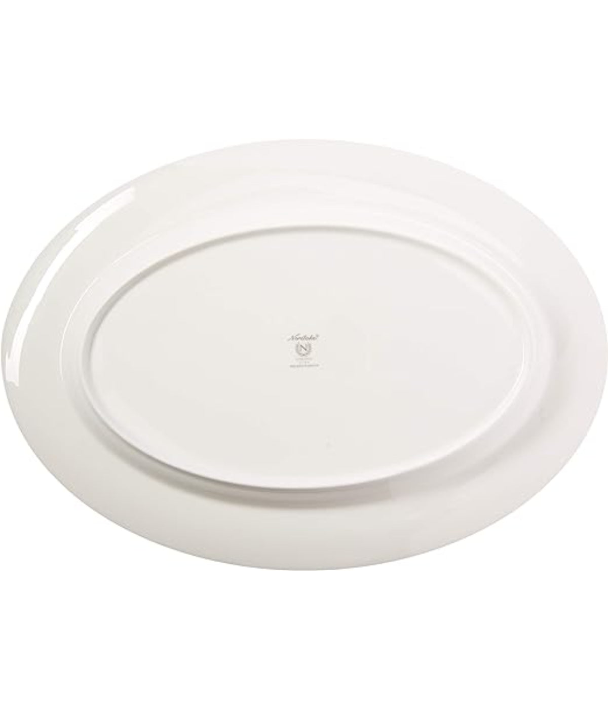  Noritake Rochelle Oval Platter - Platinum - Bonton