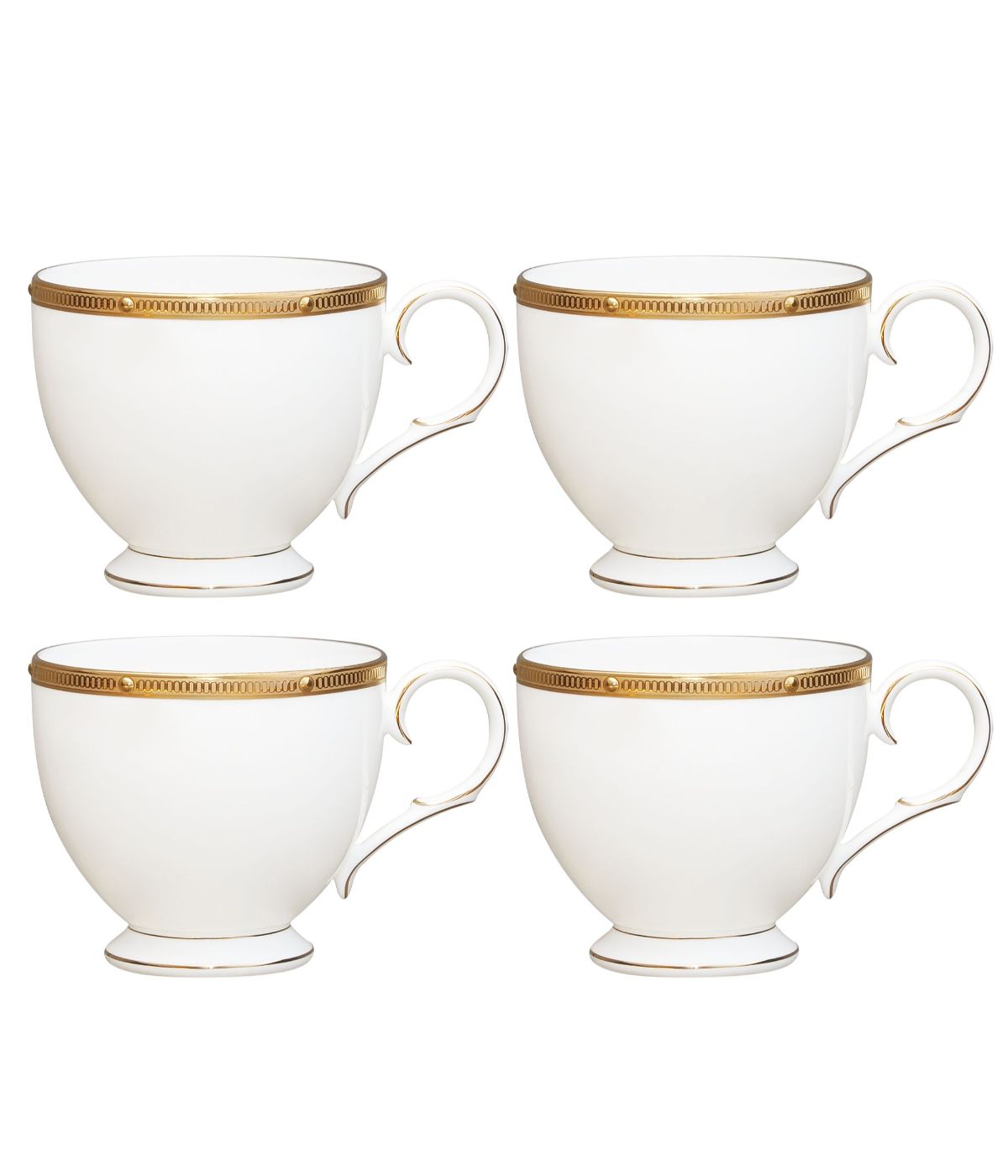  Noritake Rochelle Set of 4 Cups - Gold - Bonton