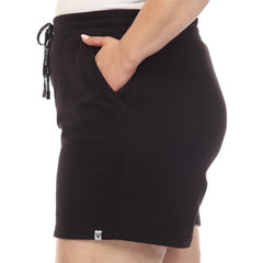 Plus Size Super Soft Drawstring Waistband Sweat Short