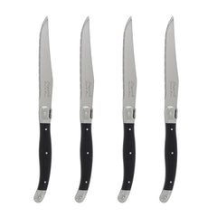 Set of 4 Laguiole Black Steak Knives