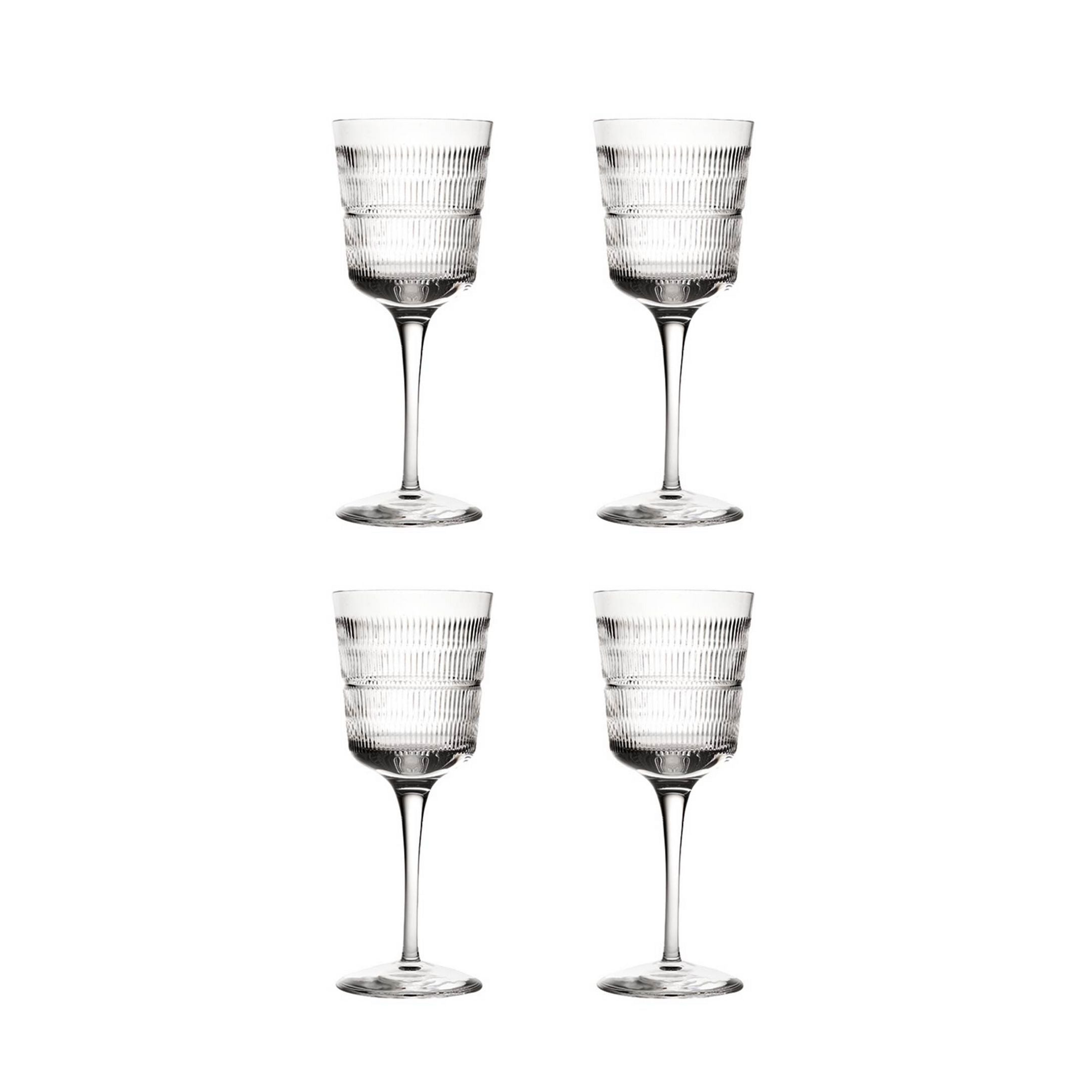  Vista Alegre Vendome Water Goblets Set of 4 - Clear - Bonton