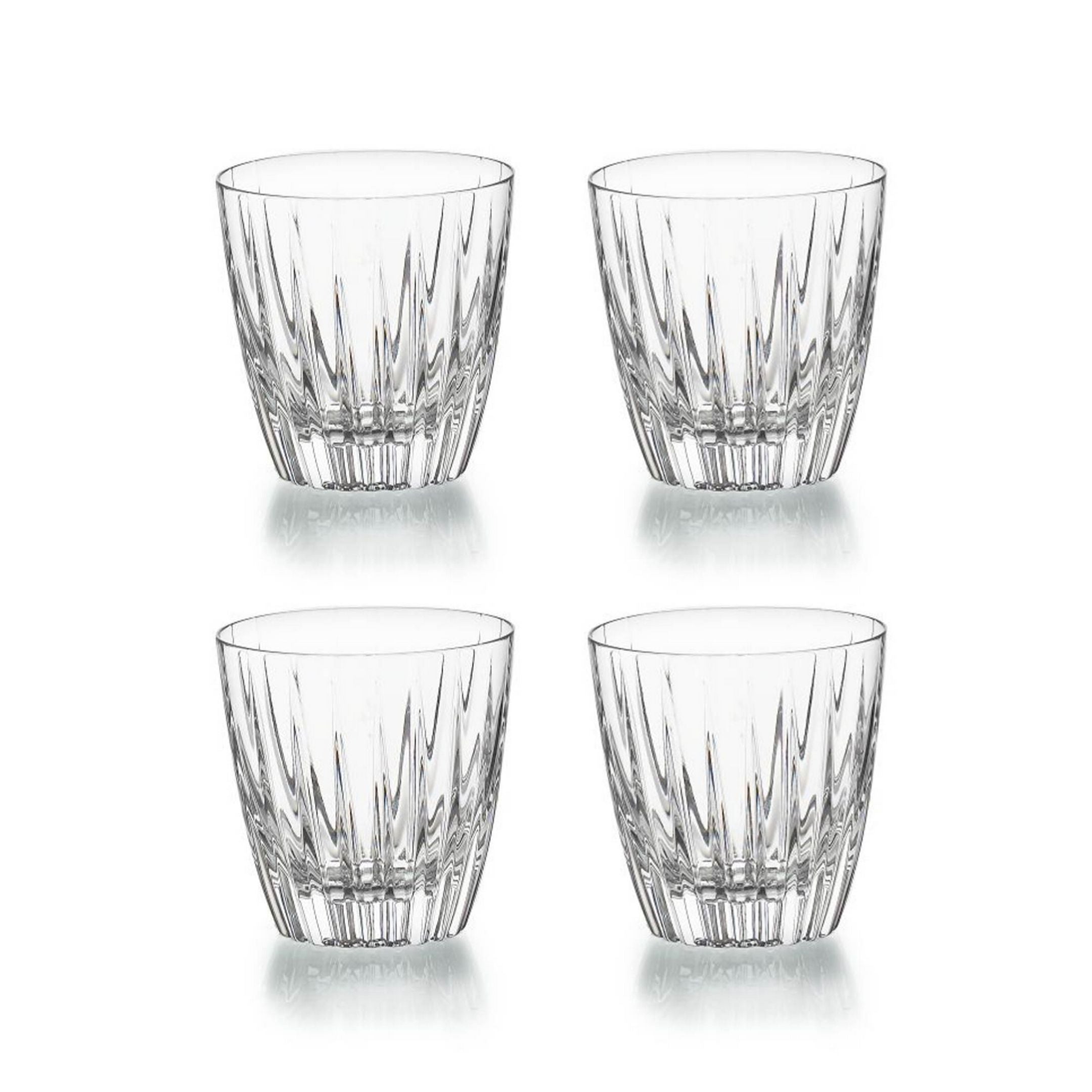  Vista Alegre Fantasy Old Fashion Glasses Set of 4 - Clear - Bonton