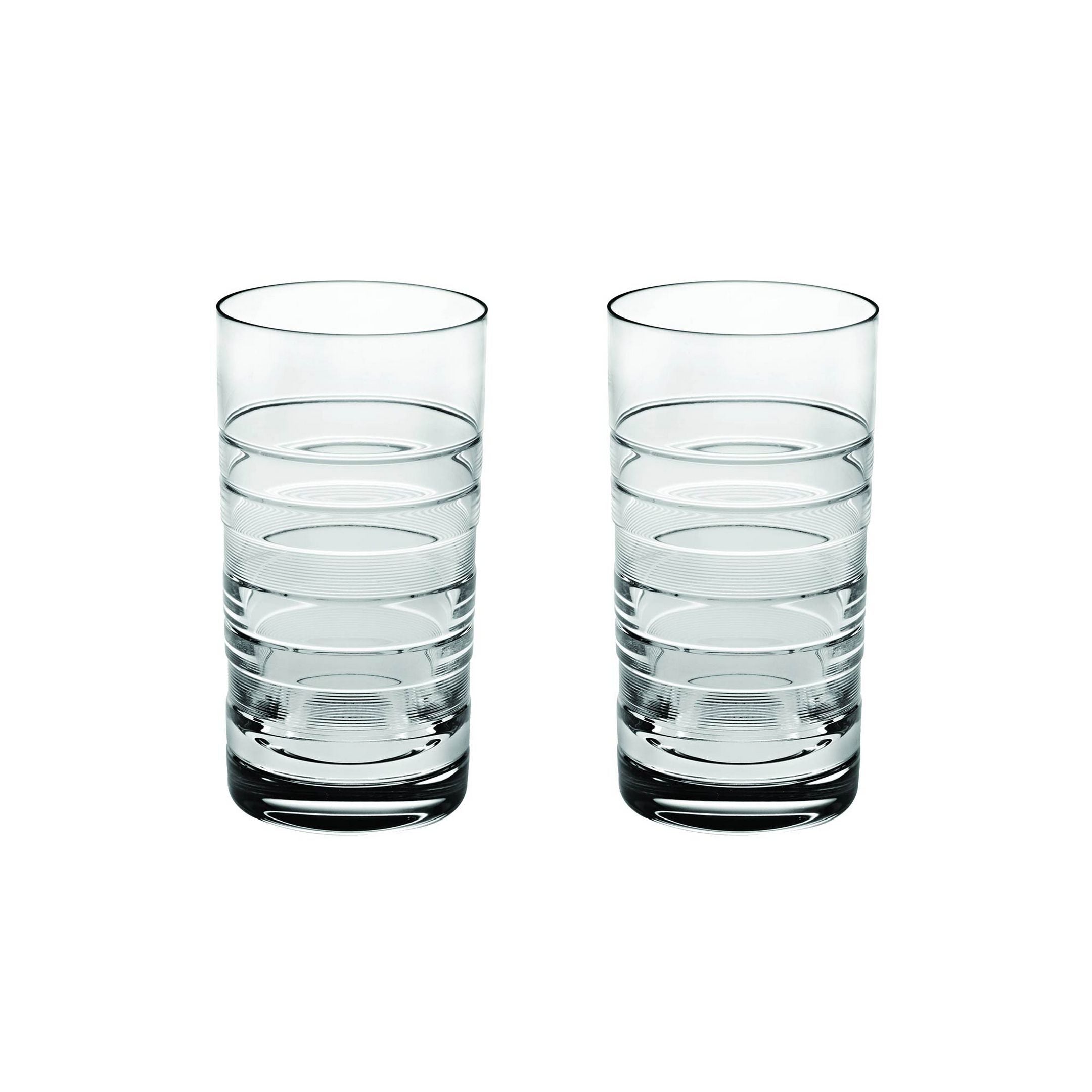  Vista Alegre Vinyl Highball Glasses Set of 2 - Clear - Bonton