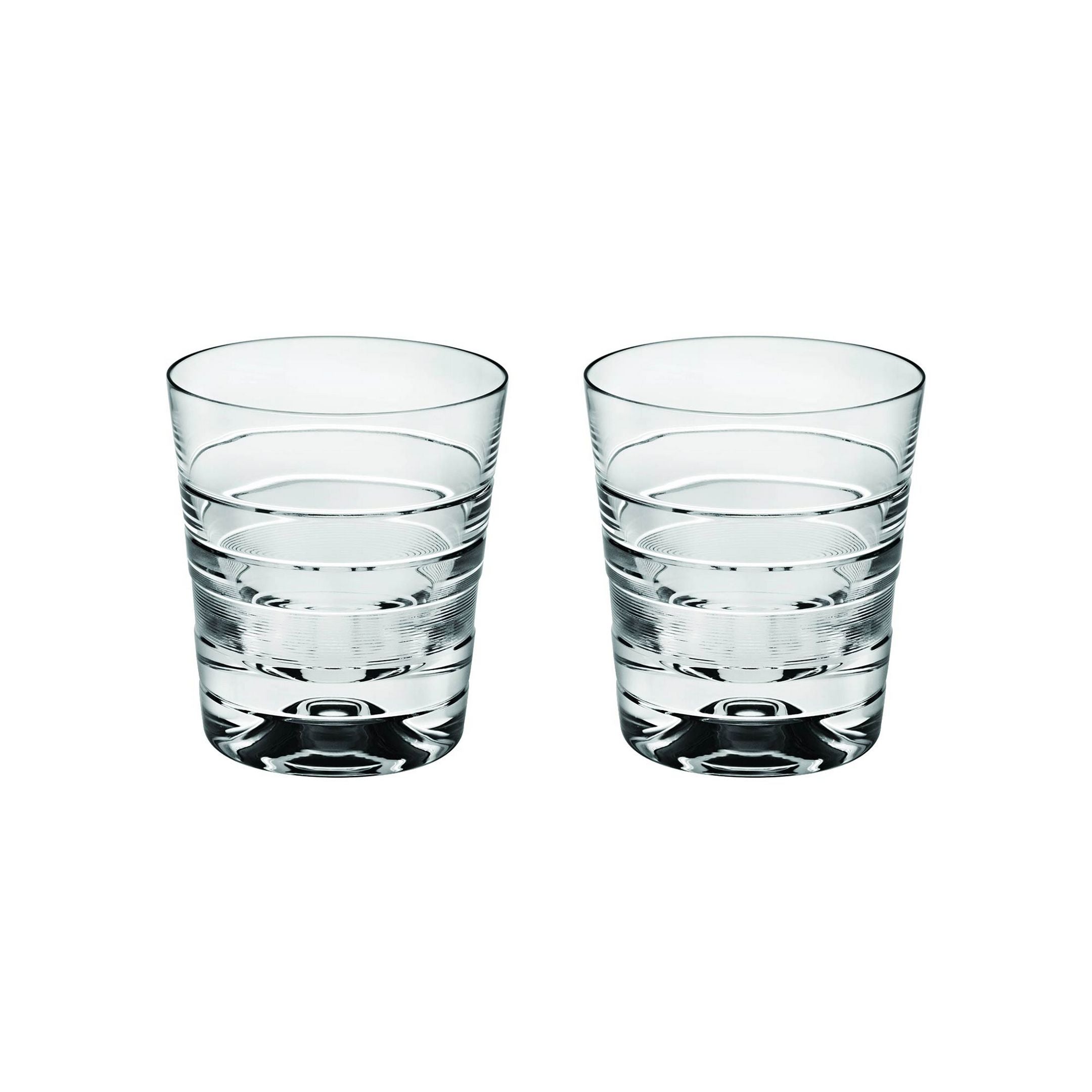  Vista Alegre Vinyl Old Fashion Glasses Set of 2 - Clear - Bonton