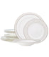  Noritake Montvale Platinum 12 Piece Set, Service for 4 - White - Bonton