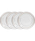  Noritake Montvale Platinum Set of 4 Saucers - White - Bonton