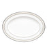  Noritake Montvale Platinum Oval Platter - White - Bonton