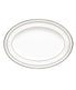  Noritake Montvale Platinum Oval Platter - White - Bonton