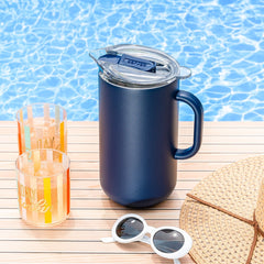 Served Vacuum-Insulated Pitcher (2L) - Navy Bean