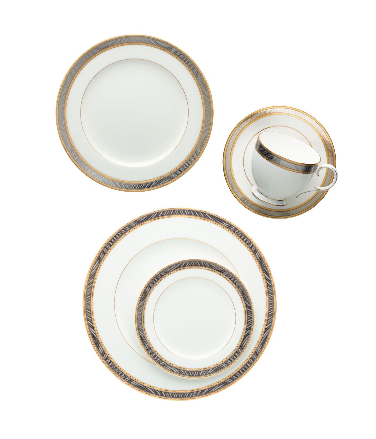  Noritake Brilliance 5 Piece Place Setting - White - Bonton