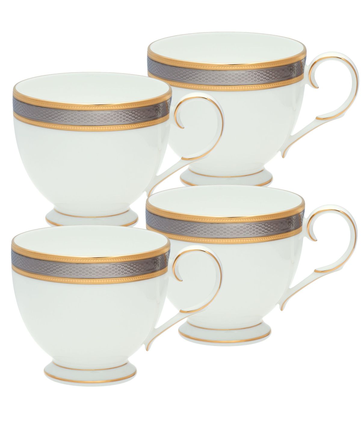  Noritake Brilliance Set of 4 Cups - White - Bonton