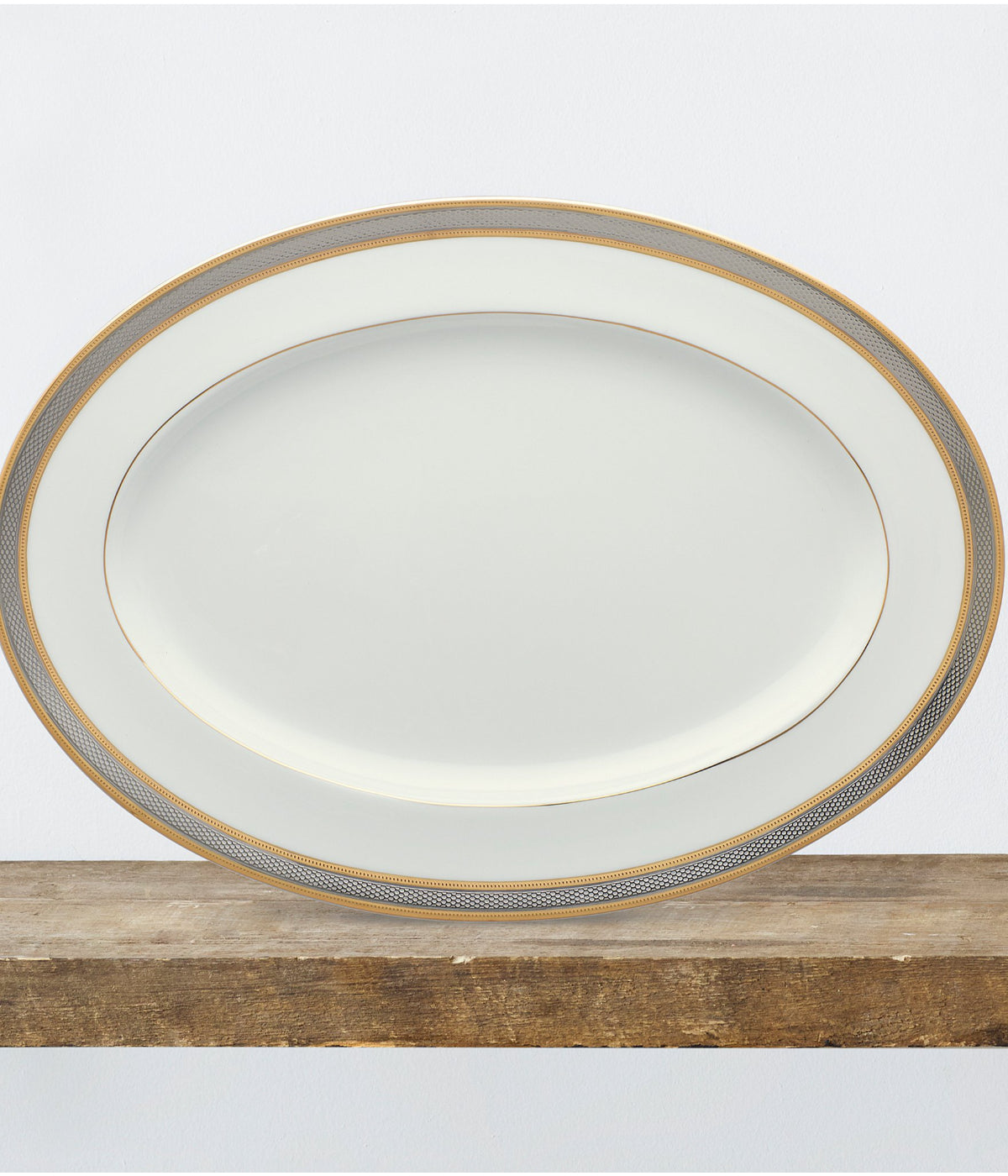  Noritake Brilliance Oval Platter - White - Bonton