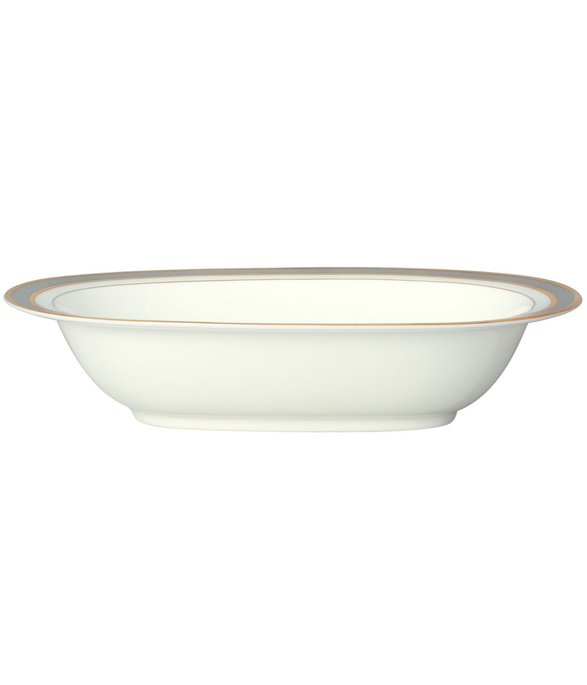  Noritake Brilliance Oval Vegetable Bowl - White - Bonton