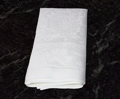 Arboretum Set of 6 Linen Napkins - White