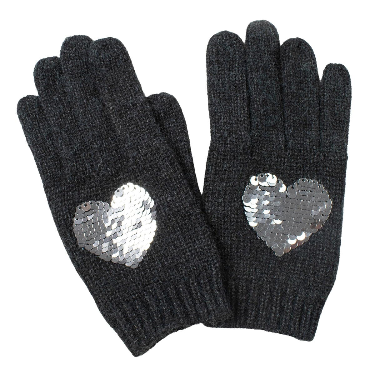  Marcus Adler Flip Sequin Heart Glove - S - Bonton