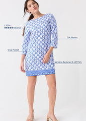 Palm Beach Cabana Shift Dress