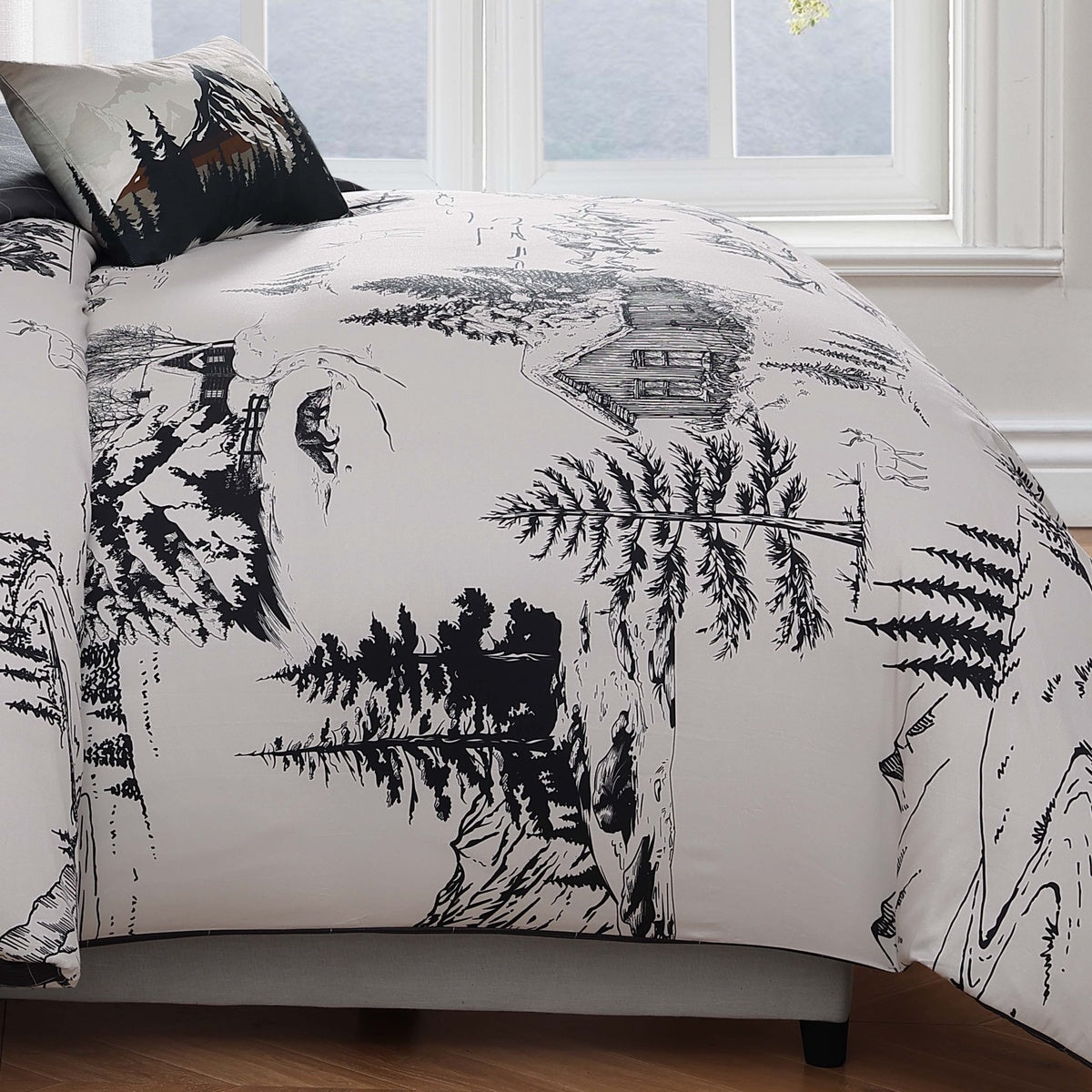  Bebejan Bebejan Rocky Mountains 5 Piece Reversible Comforter Set - QUEEN - Bonton