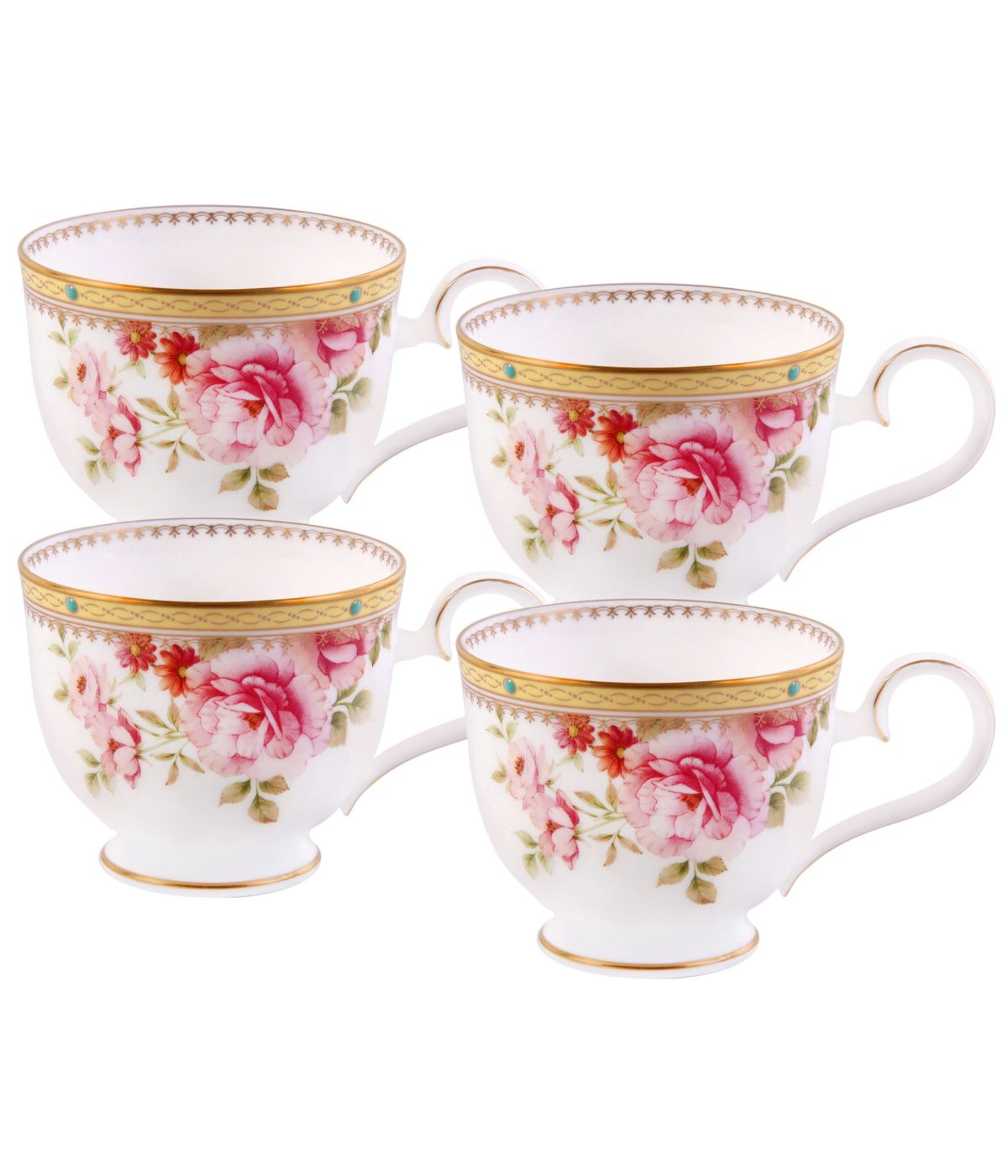  Noritake Hertford Set of 4 Cups - Pink - Bonton