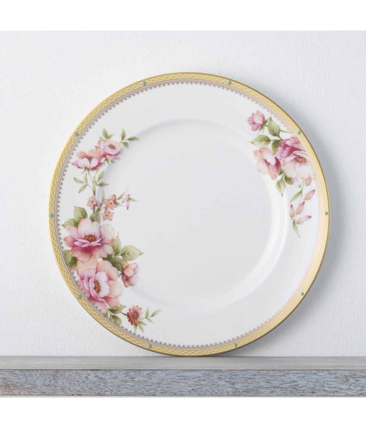  Noritake Hertford Set of 4 Dinner Plates - Pink - Bonton