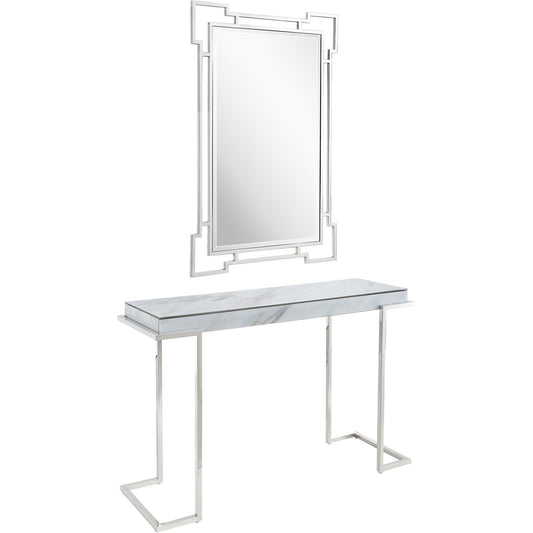 Aldon Wall Mirror and Console Table