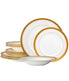  Noritake Odessa 12 Piece Set, Service for 4 - Gold - Bonton