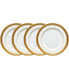  Noritake Odessa Set of 4 Bread & Butter/Appetizer Plates - Gold - Bonton