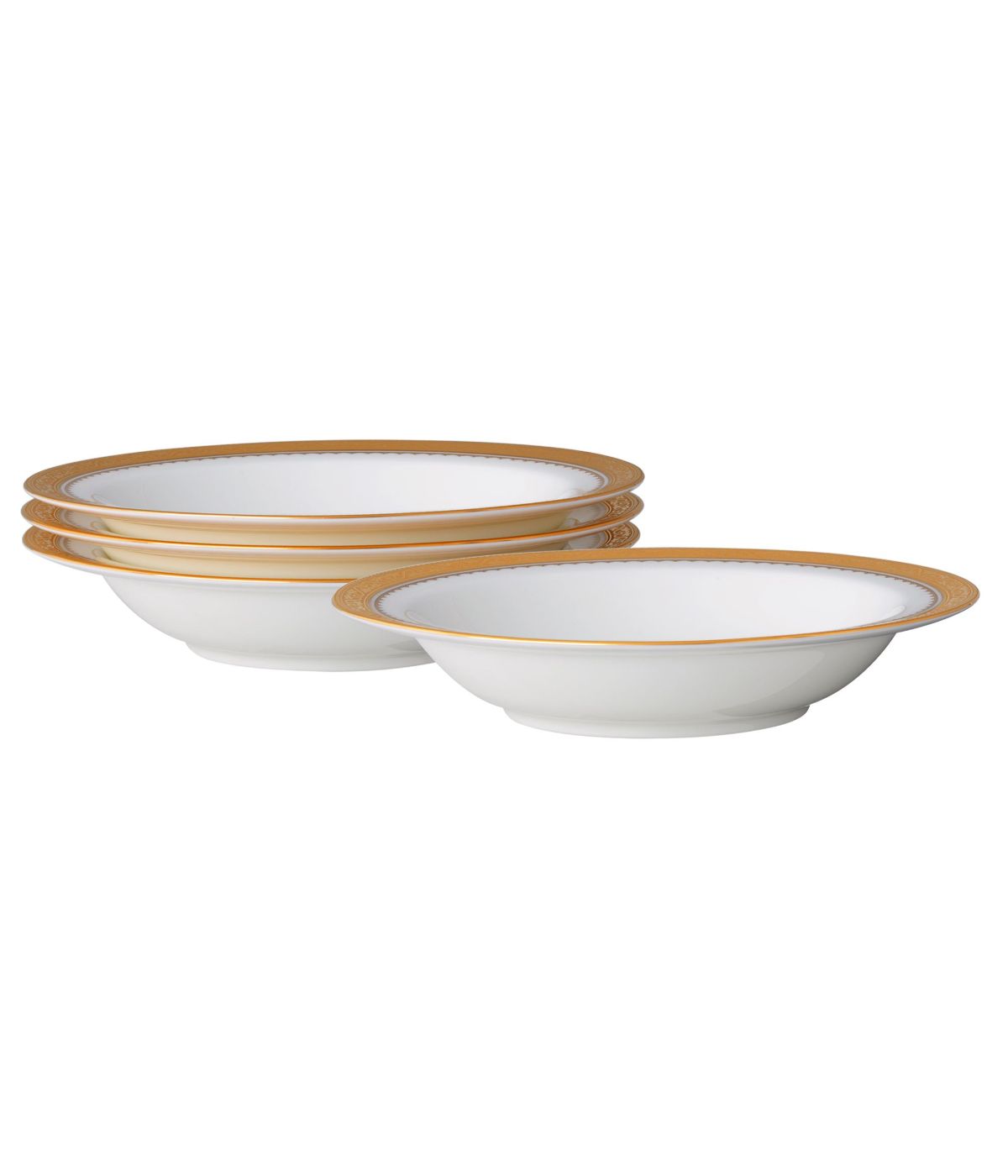  Noritake Odessa Set of 4 Fruit Bowls - Gold - Bonton