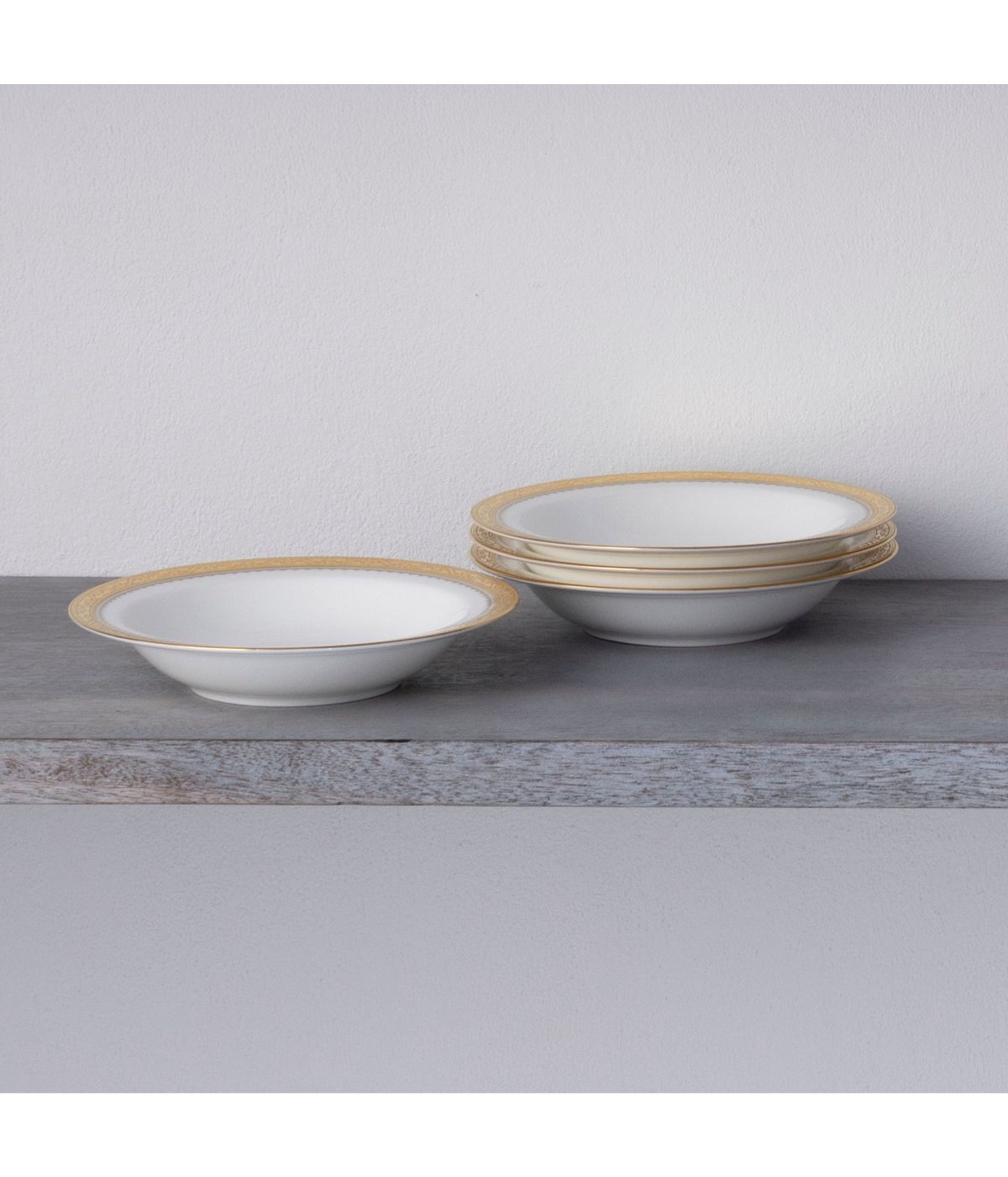  Noritake Odessa Set of 4 Fruit Bowls - Gold - Bonton