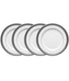  Noritake Odessa Set of 4 Bread & Butter/Appetizer Plates - Platinum - Bonton