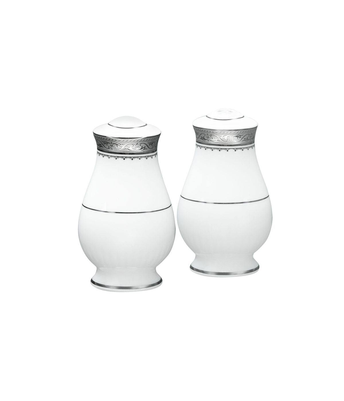  Noritake Odessa Salt & Pepper - Platinum - Bonton