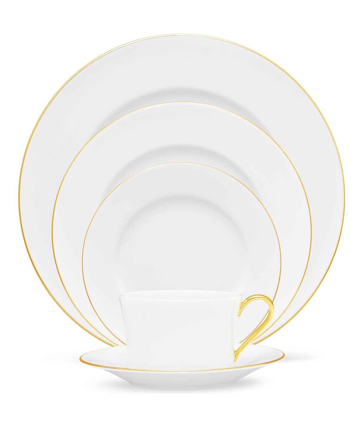  Noritake Accompanist 5 Piece Place Setting - White - Bonton