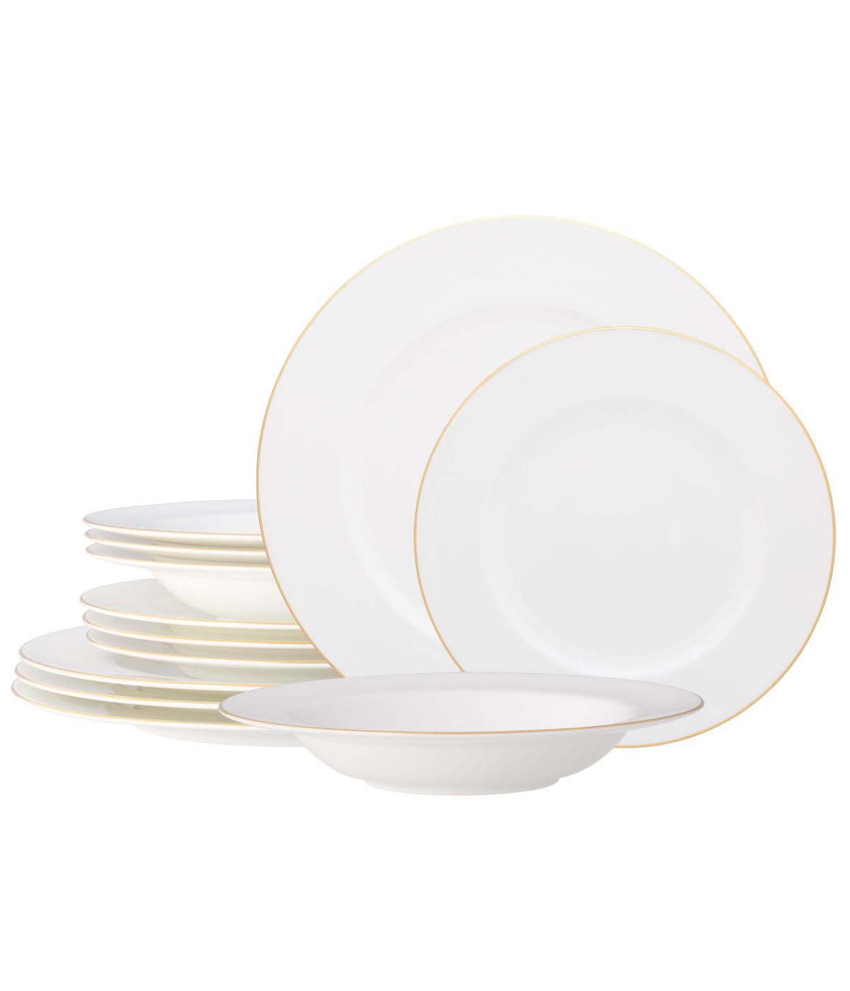  Noritake Accompanist 12 Piece Set, Service for 4 - White - Bonton