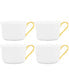  Noritake Accompanist Set of 4 Cups - White - Bonton