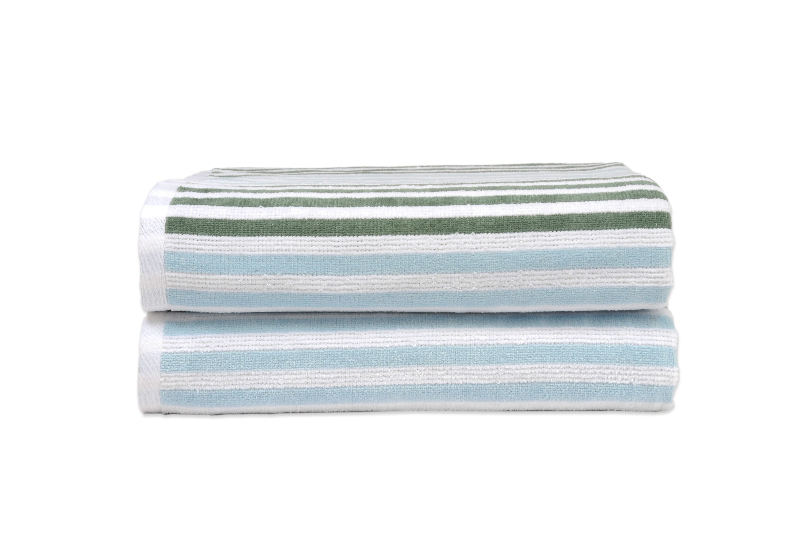  Dan River Dan River 2-4 Pack Cabana Stripe Beach Towel Set - 2 Pack - Bonton