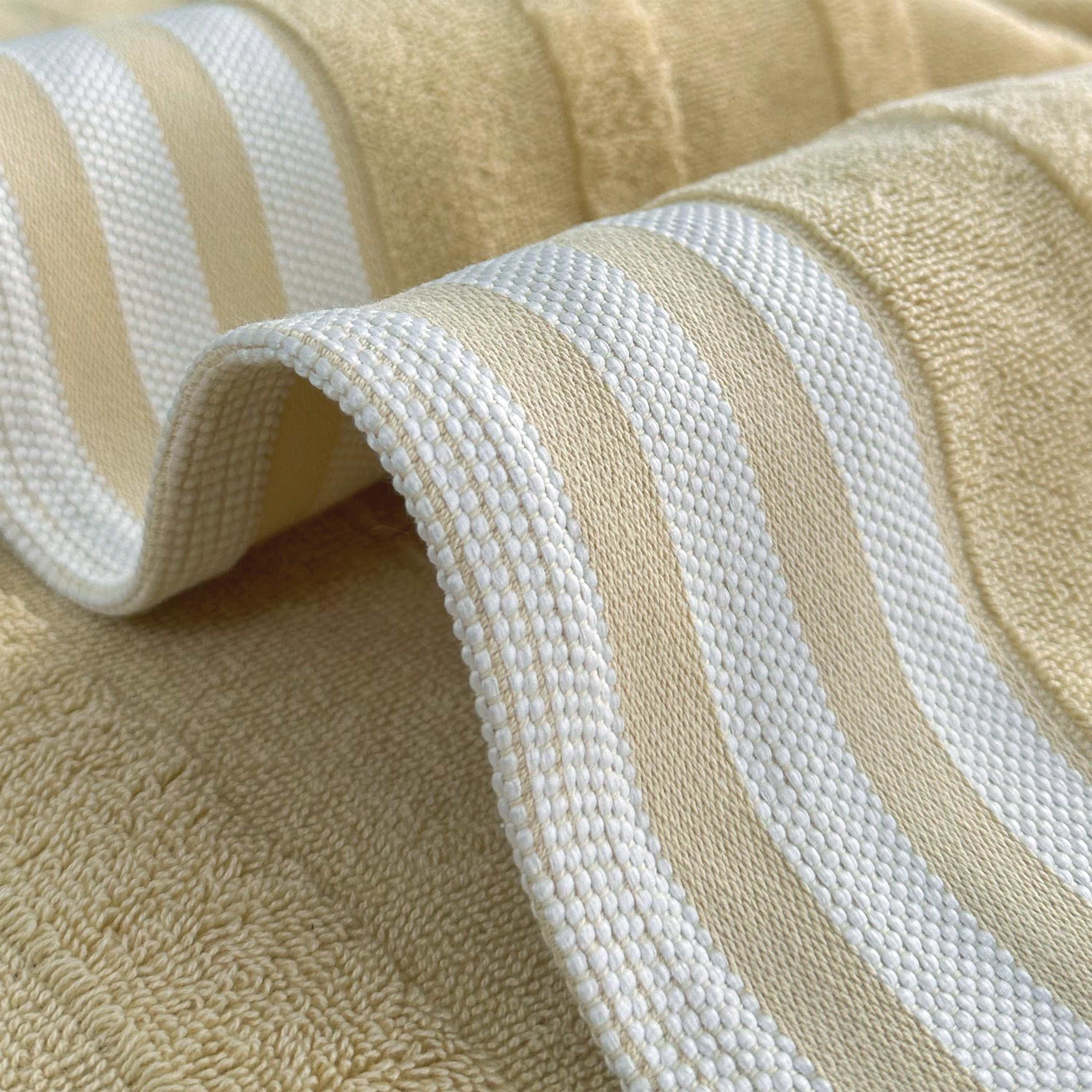  Kathy Ireland Home Kathy Ireland 6-Piece Jacquard Stripe Kyoto Towel Set - Gray - Bonton